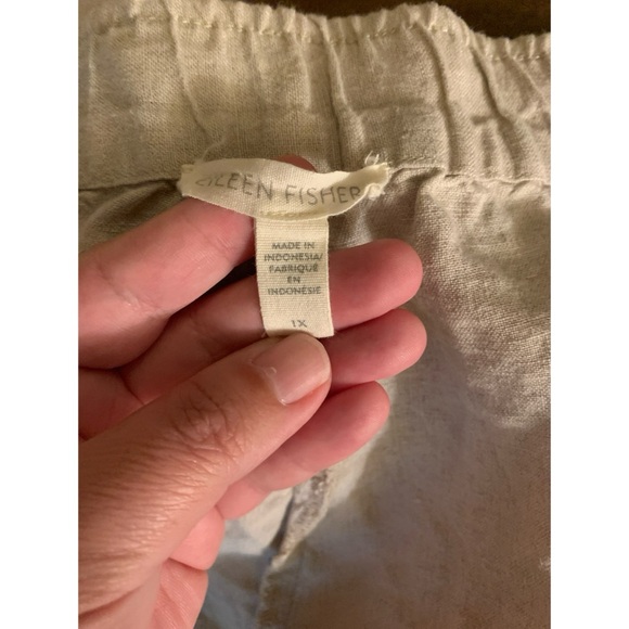 Eileen Fisher Organic Linen Pants Women’s 1X - Picture 4 of 4